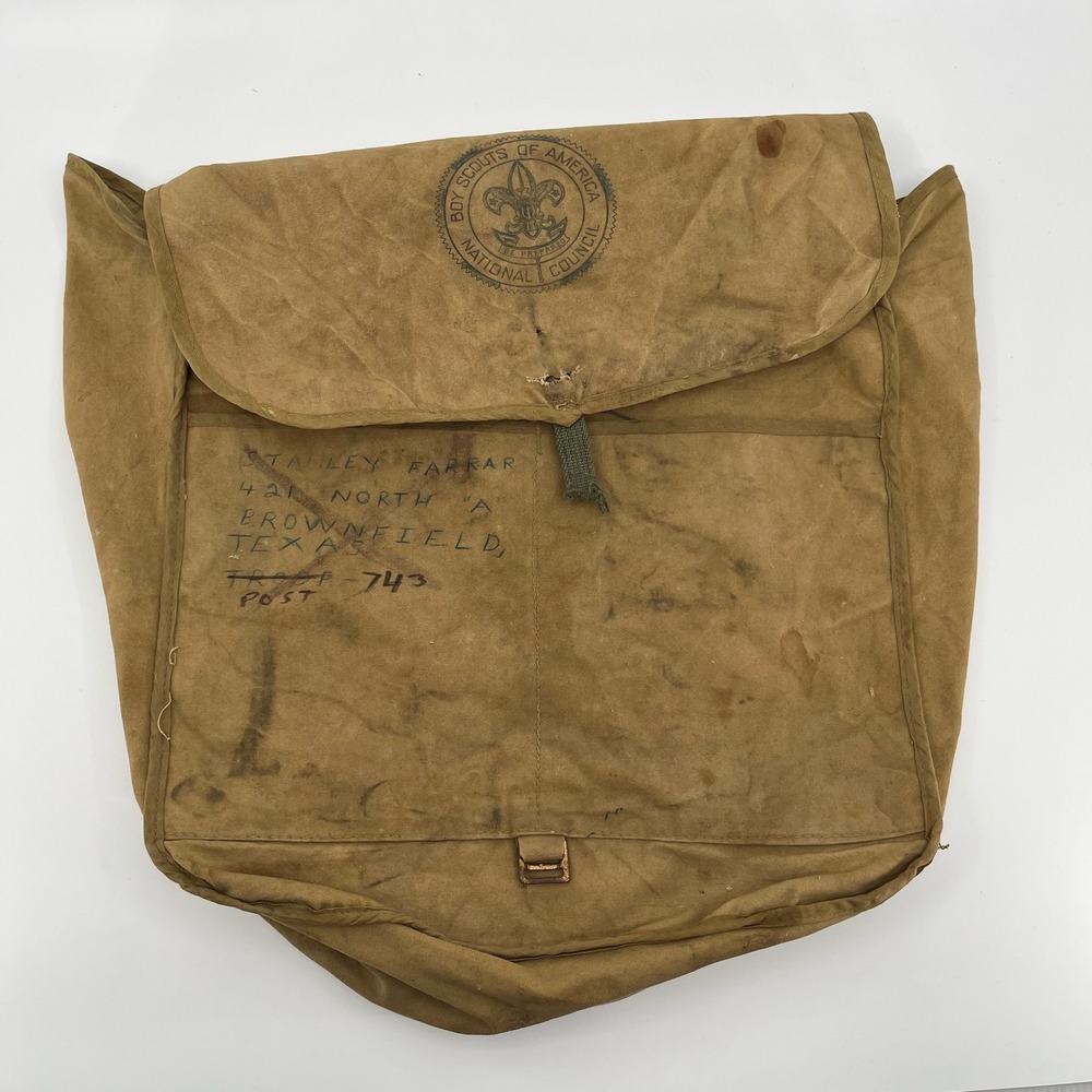 Vtg 1950s 60s Boy Scouts BSA 574 Yucca Pack Canvas Backpack National Council